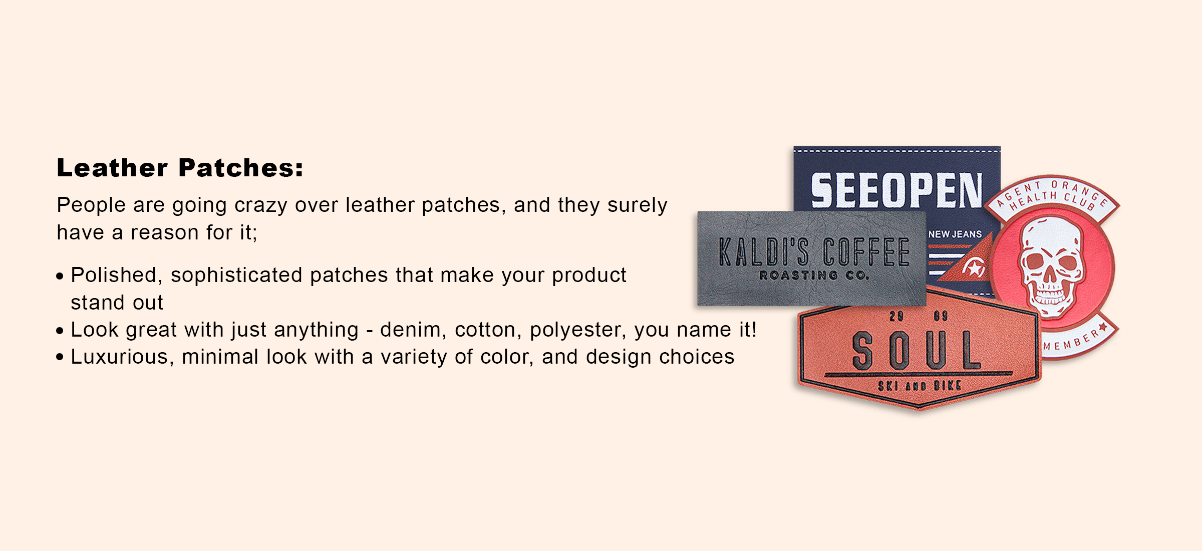 Pricing For Custom LEATHER Patches